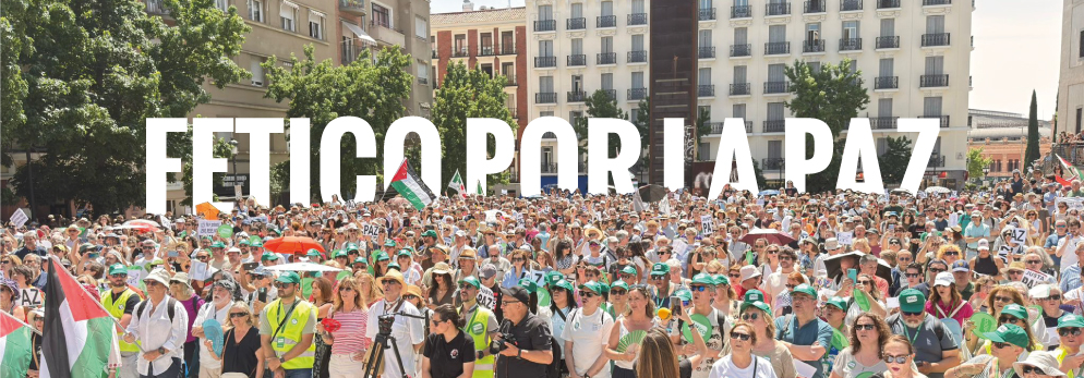Fetico se moviliza por la paz: Presente en la gran jornada por el fin de la guerra en Palestina